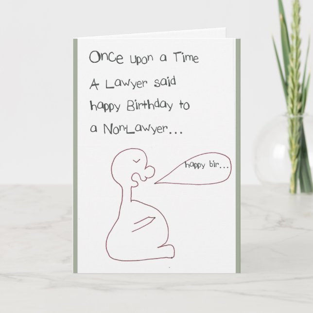 Tarjeta Cumpleaños - Abogados y (Anverso)