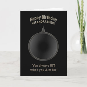 TARJETA CUMPLEAÑOS - ABUELO - ARMA - AIM