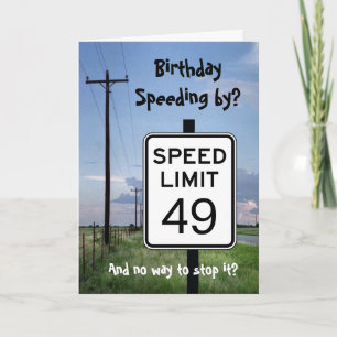 Tarjeta Cumpleaños acelerando? Cumpleaños de Seniors humor