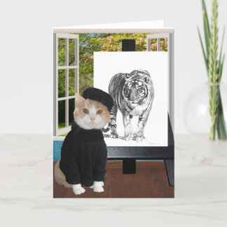 Tarjeta Cumpleaños adaptable para el amante del artista y