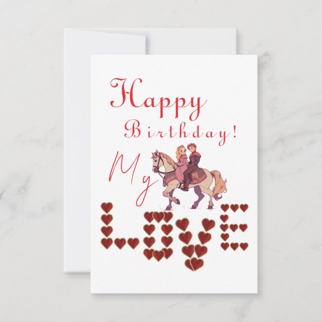 Tarjeta cumpleaños adorable (Anverso)