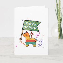 Tarjeta Cumpleaños adorable dibujado a mano