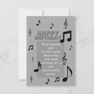 Tarjeta Cumpleaños Amante de la Música