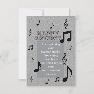 Tarjeta Cumpleaños Amante de la Música