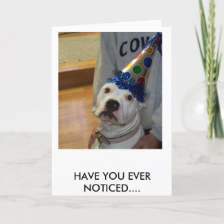 Tarjeta cumpleaños americano del bulldog