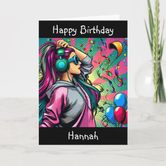 Tarjeta Cumpleaños | Arte pop retro