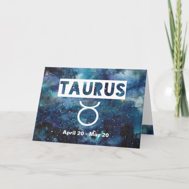 Tarjeta Cumpleaños azul de la galaxia de la acuarela del (Anverso)
