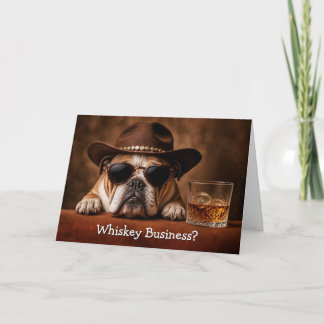 Tarjeta Cumpleaños Bonito y Divertido Bulldog Country Occi
