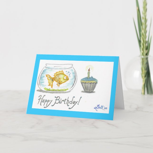 Tarjeta "Cumpleaños burbujeante " (Anverso)