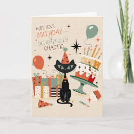 Tarjeta Cumpleaños caótico | Cumpleaños divertido