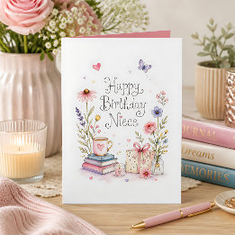 Tarjeta Cumpleaños caprichoso sobrina