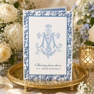 Tarjeta Cumpleaños católico de la Virgen Madre María