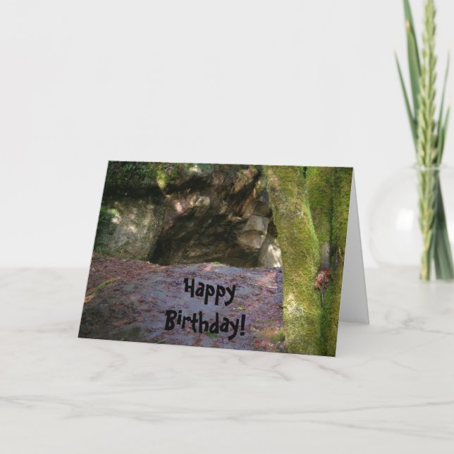 Tarjeta Cumpleaños Caveman (Anverso)