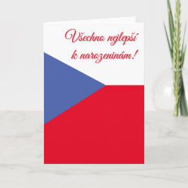 Tarjeta Cumpleaños checo