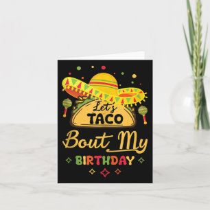 Tarjeta Cumpleaños Cinco Camisas De Mayo Deja Taco Sobre M