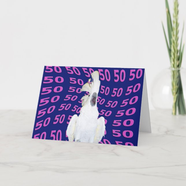 Tarjeta Cumpleaños cincuenta (Anverso)