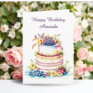 Tarjeta Cumpleaños   Colorando Pagel Personalizado
