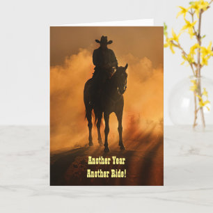 Tarjeta Cumpleaños con Country Western Cowboy por él