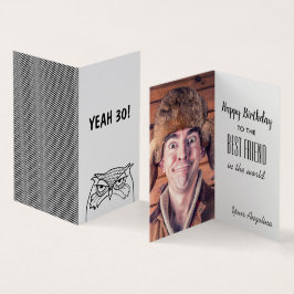 Tarjeta Cumpleaños con foto divertida