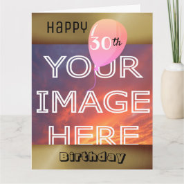 Tarjeta Cumpleaños con Foto Personalizada Grande