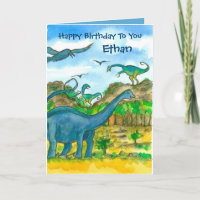 Cumpleaños conocido de encargo de los dinosaurios