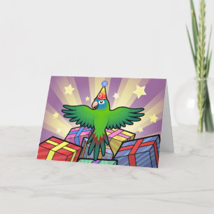 Tarjeta Cumpleaños Conure/Lorikeet/loro