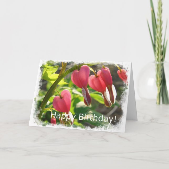 Tarjeta Cumpleaños Corazones Sangrantes (Anverso)