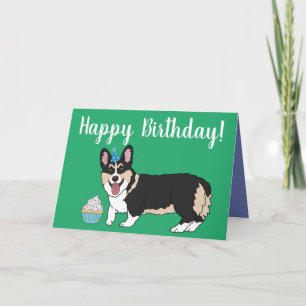 Tarjeta Cumpleaños Corgi Pup