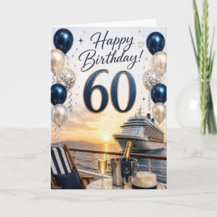 Tarjeta Cumpleaños crucero 60