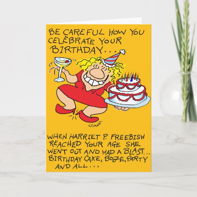 Tarjeta Cumpleaños cuidadoso (Anverso)