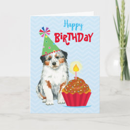 Tarjeta Cumpleaños Cupcake Aussie