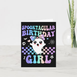 Tarjeta Cumpleaños Cute Ghost Halloween Birthda