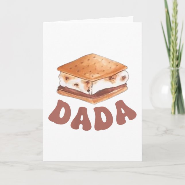 Tarjeta Cumpleaños Dada Smore Primero Campamento Para Ser  (Anverso)