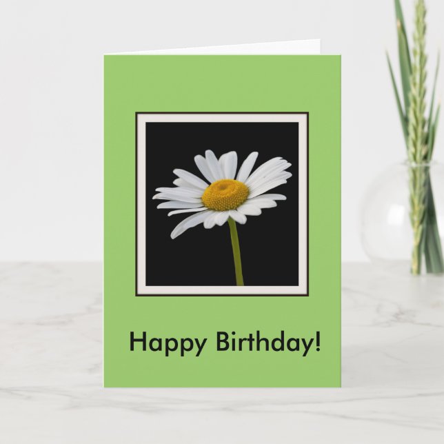 Tarjeta Cumpleaños Daisy (Anverso)