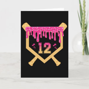 Tarjeta Cumpleaños de 12 años Bysebyll Drip Cumpleaños 12 