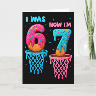 Tarjeta Cumpleaños de 7 años Era 6 ahora tengo 7 67 Meme D