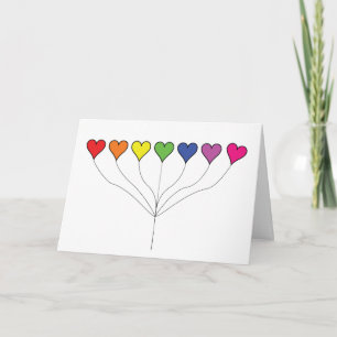 Tarjeta Cumpleaños de 7 corazones del globo (2)