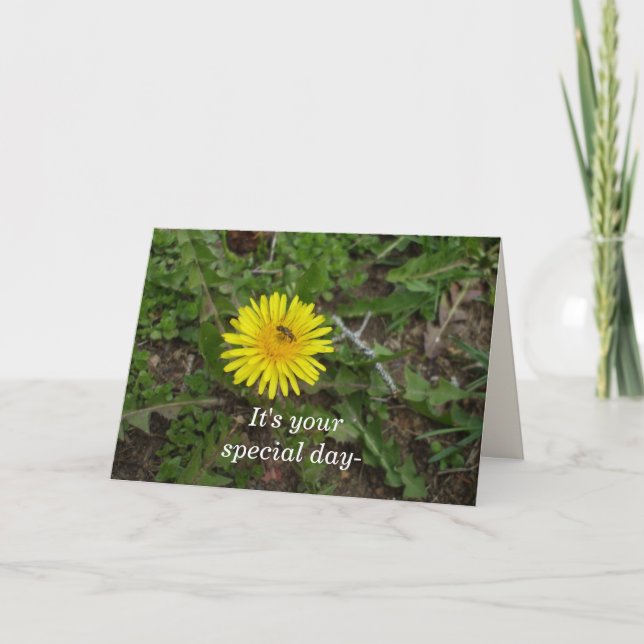 Tarjeta Cumpleaños de Abeja Para Todos (Anverso)