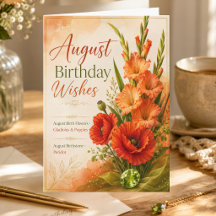 Cumpleaños de Agosto Flor de nacimiento de agosto 