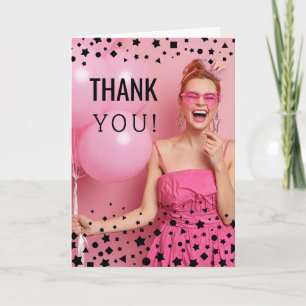Tarjeta Cumpleaños de agradecimiento con foto personalizad