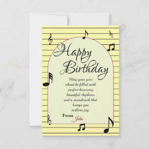 Tarjeta Cumpleaños de amante de la música