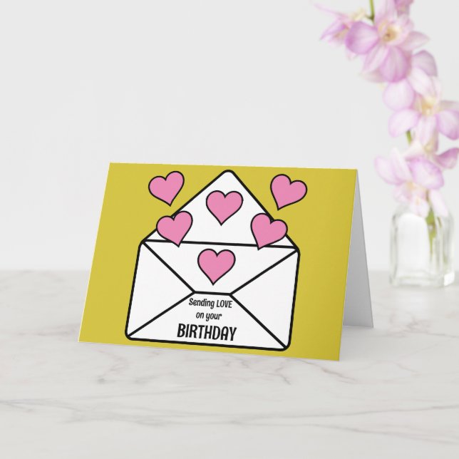 Tarjeta Cumpleaños de Amor de Envío (Orquídea)