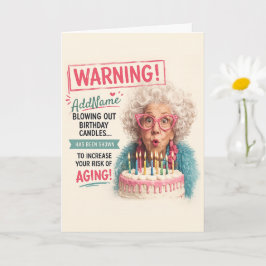 Tarjeta Cumpleaños de Anciana Sassy - Agregar Nombre