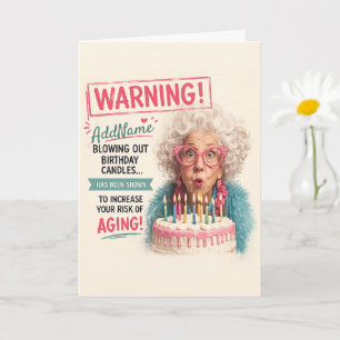 Tarjeta Cumpleaños de Anciana Sassy - Agregar Nombre