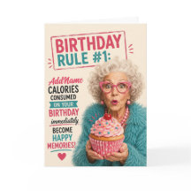 Cumpleaños de Anciano Sassy - Agregar Nombre