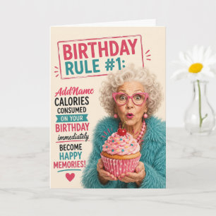 Tarjeta Cumpleaños de Anciano Sassy - Agregar Nombre