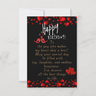 Tarjeta cumpleaños de aplastamiento