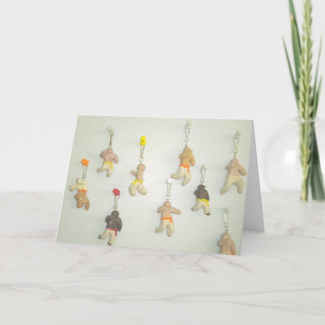 Tarjeta cumpleaños de artes marciales de capoeira (Anverso)