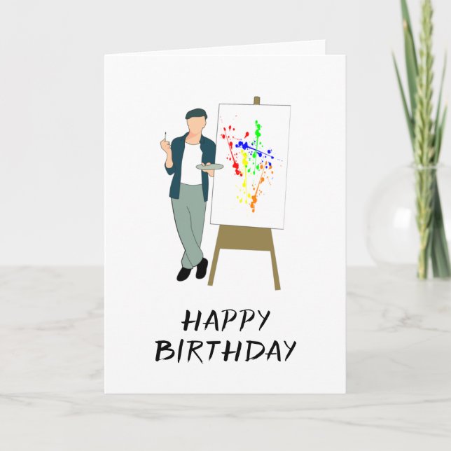 Tarjeta Cumpleaños de artistas (Anverso)