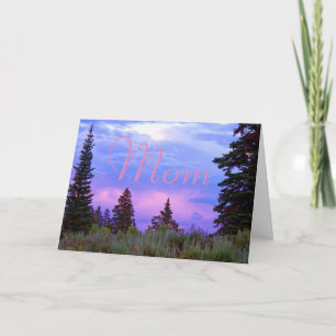 Tarjeta cumpleaños de atardecer salvaje